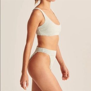 Abercrombie & Fitch 90’s Seersucker High-Waisted Bikini